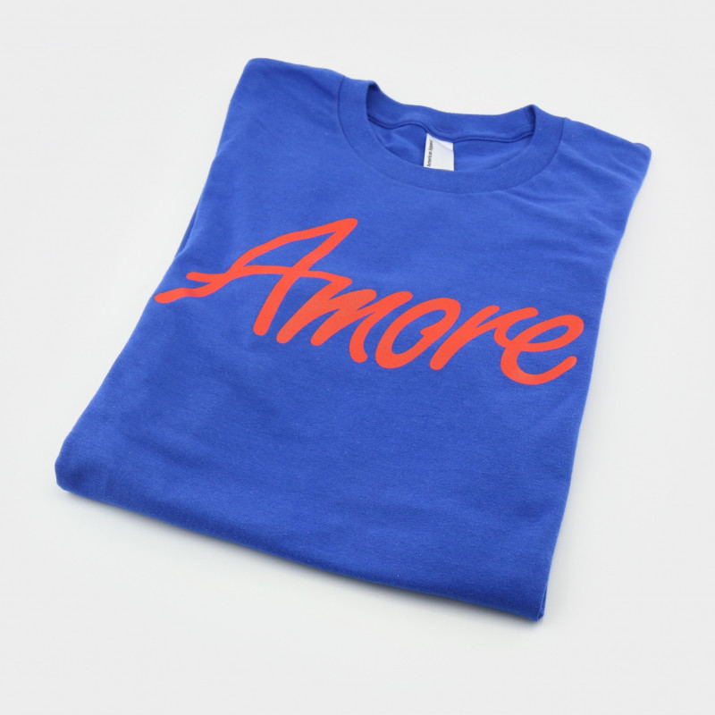 Amore T-Shirt, blau, American Apparel Amore T-Shirt, blau, American Apparel