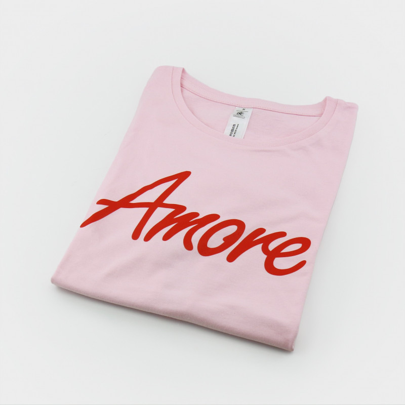 Amore T-Shirt, Frauen, rosa Amore T-Shirt, Frauen, rosa