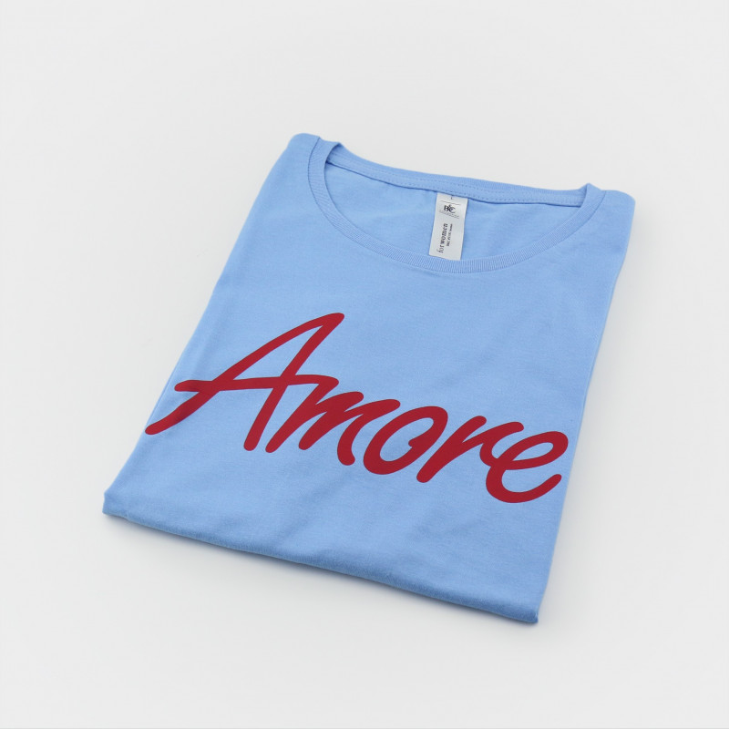 Amore T-Shirt, Frauen, hellblau Amore T-Shirt, Frauen, hellblau