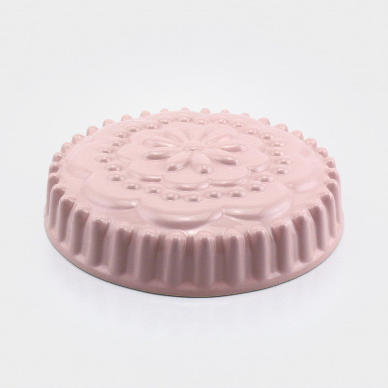 Bitossi Backform „Dolcemente“, rosa, aus Steinzeug Bitossi Backform „Dolcemente“, rosa, aus Steinzeug