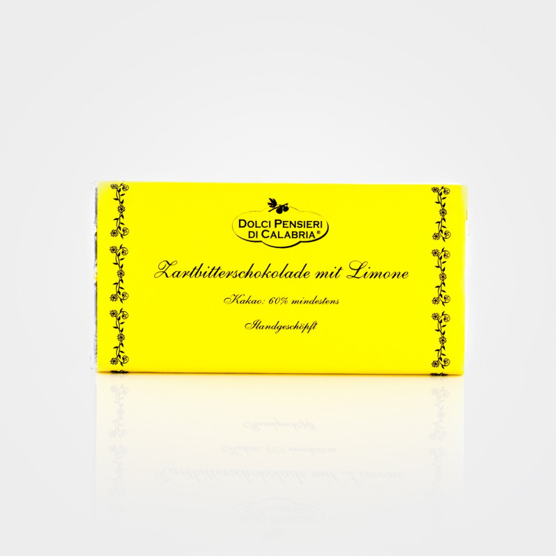 Zartbitterschokolade mit Limone Zartbitterschokolade mit Limone