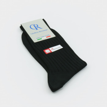 Socken aus Filoscozia Baumwolle, anthrazit