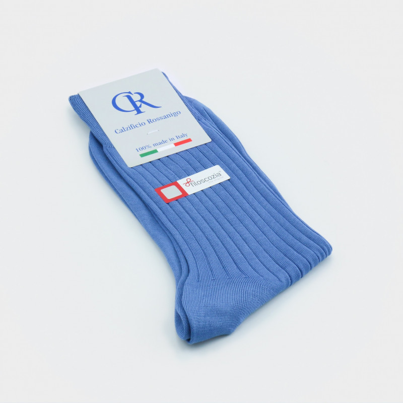 Socken aus Filoscozia Baumwolle von Calzificio Rossanigo