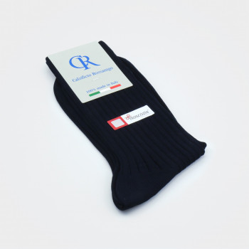 Socken aus Baumwolle (Filoscozia), dunkelblau