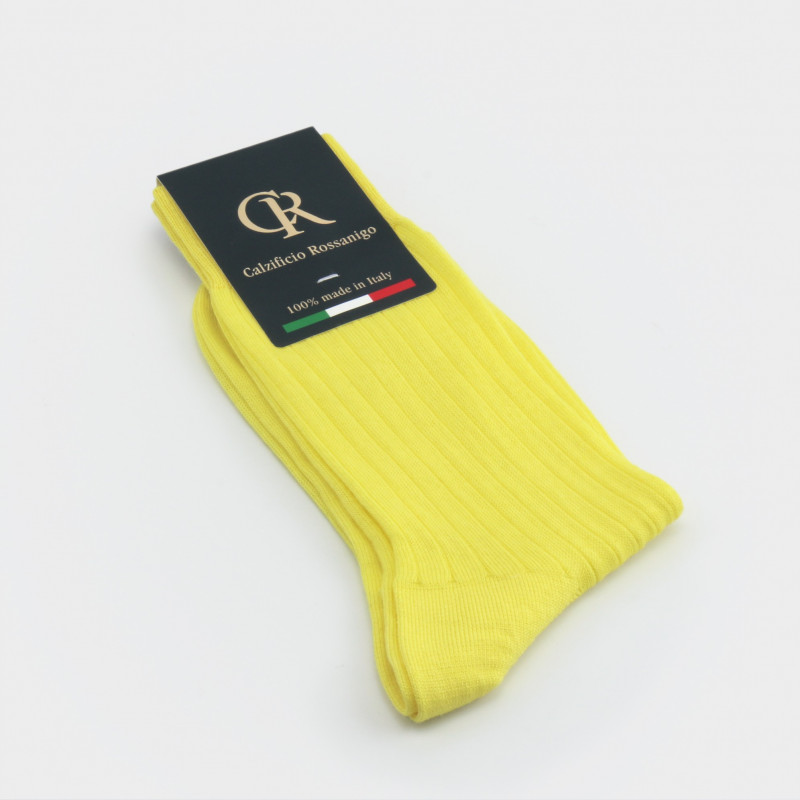Socken aus Baumwolle, zitrone Socken aus Baumwolle, zitrone