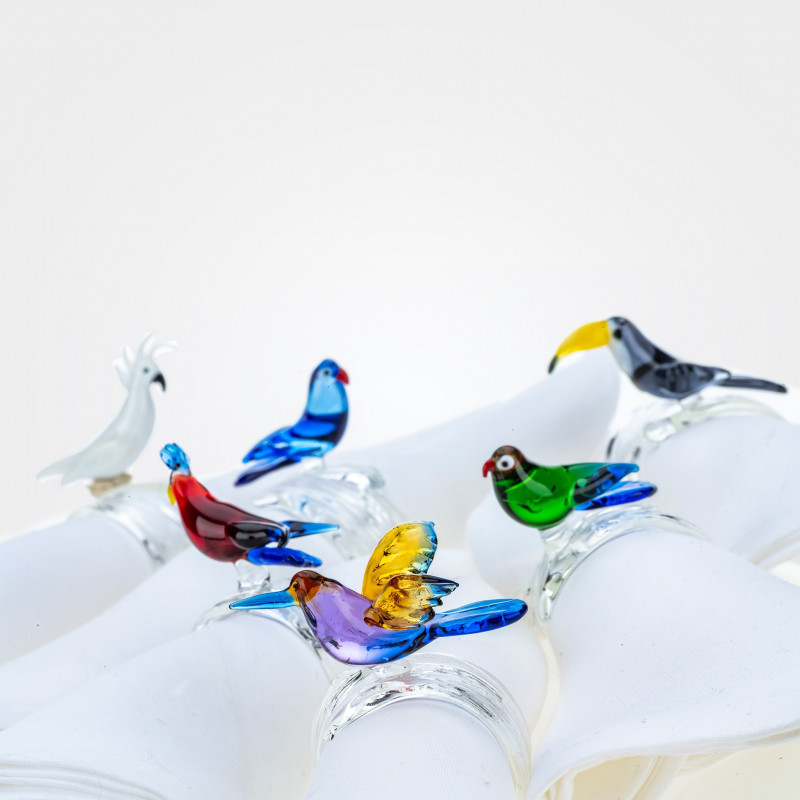 Casa Rialto „Tropical Birds“ Serviettenringe Casa Rialto „Tropical Birds“ Serviettenringe
