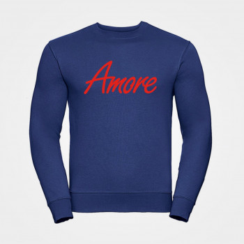 Amore-Sweatshirt, unisex, Russel, royalblau