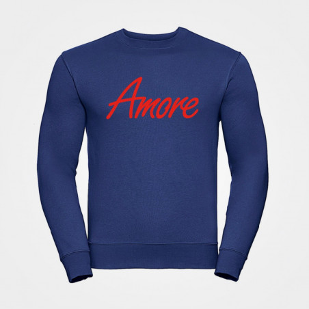 Amore-Sweatshirt, unisex, Russel, royalblau