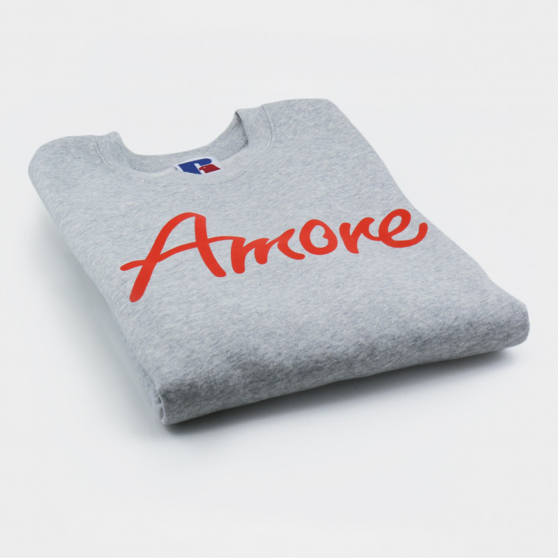 Amore-Sweatshirt, grau, unisex, designed in Berlin – Amore Store