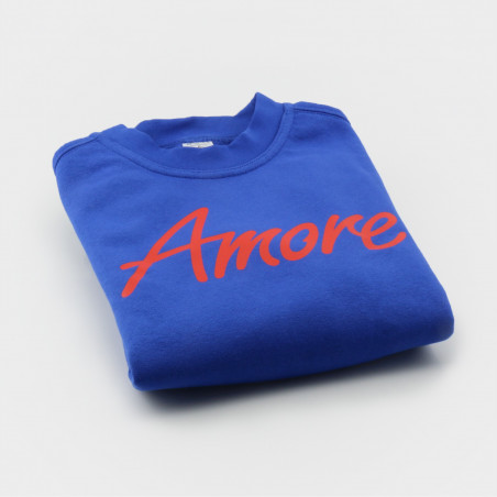 Amore-Sweatshirt für Kinder, royalblau
