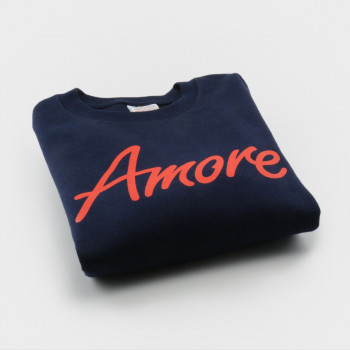 Amore-Sweatshirt für Kinder, dunkelblau