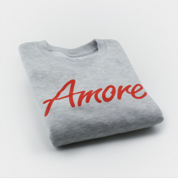Amore-Sweatshirt für Kinder, grau