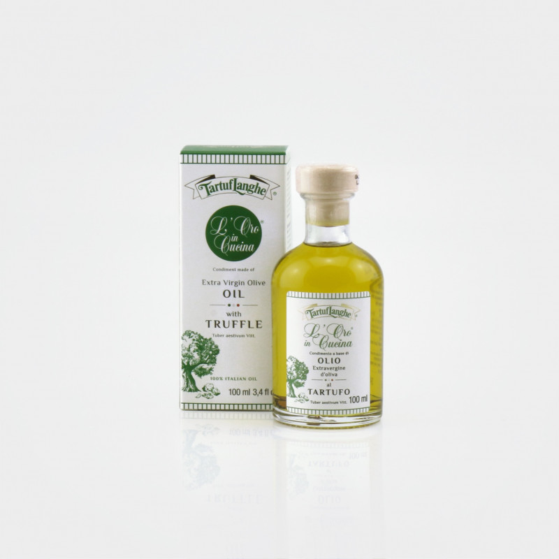 Olivenöl mit Sommertrüffeln von Tartuflanghe aus dem Piemont