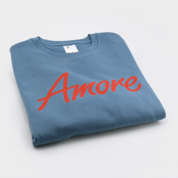 Amore Sweatshirt Graublau Unisex Made In Berlin Amore Store