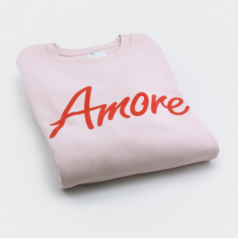 Amore-Sweatshirt, unisex, rosa Amore-Sweatshirt, unisex, rosa