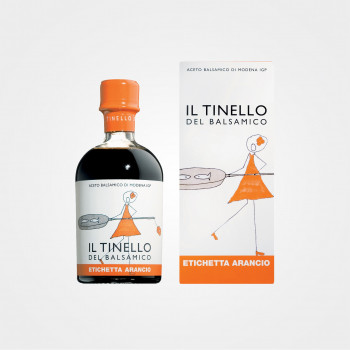 Balsamico-Essig IL TINELLO „Oranges Etikett“ aus Modena IGP