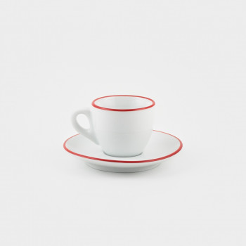 Ancap Espresso Tasse aus Porzellan, rot
