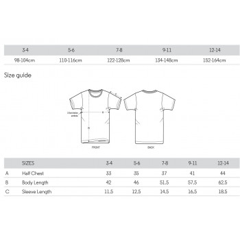 Größentabelle der Stanley/Stella Mini-Creator T-Shirts Größentabelle der Stanley/Stella Mini-Creator T-Shirts
