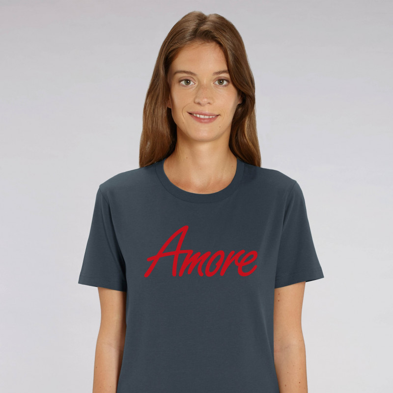 Organic Amore T-Shirt, unisex, india ink grey