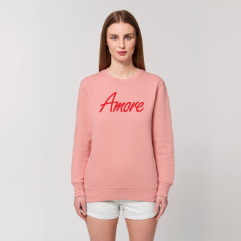 Organic Amore-Sweatshirt (unisex) canyon pink