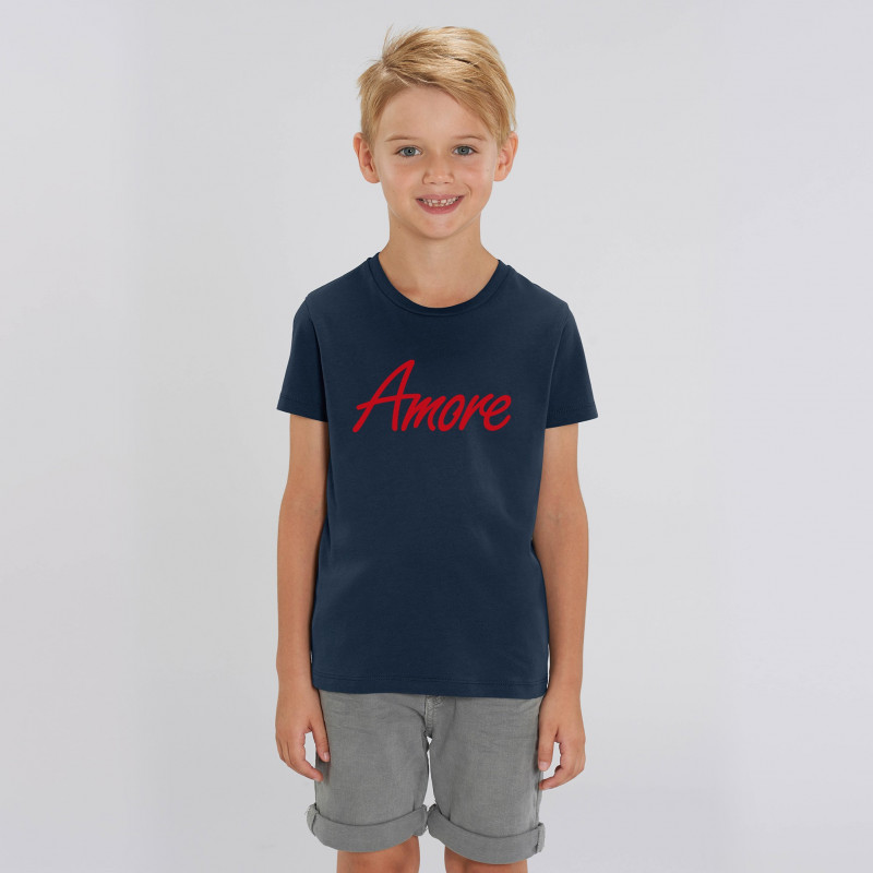 Amore T-Shirt für Kinder, french navy, Made in Berlin – Amore Store