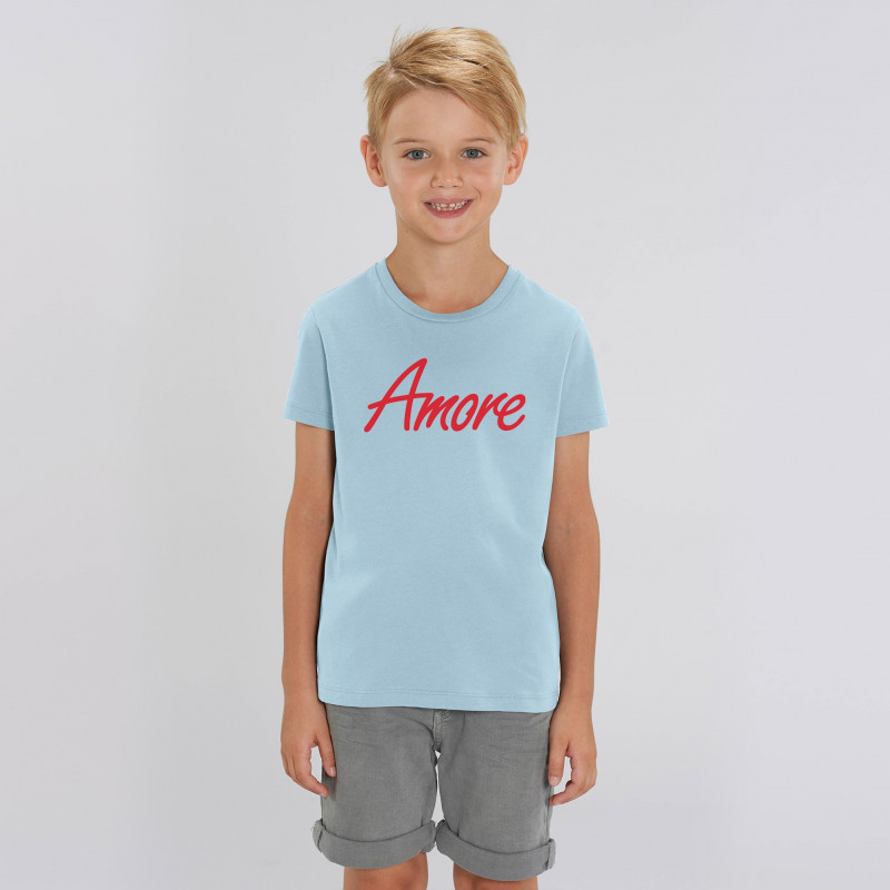 Amore T-Shirt für Kinder, sky blue, Made in Berlin – Amore Store