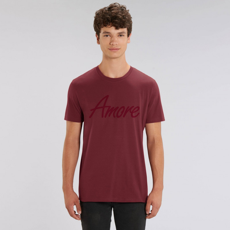 Organic Amore T-Shirt (unisex) burgund Organic Amore T-Shirt (unisex) burgund
