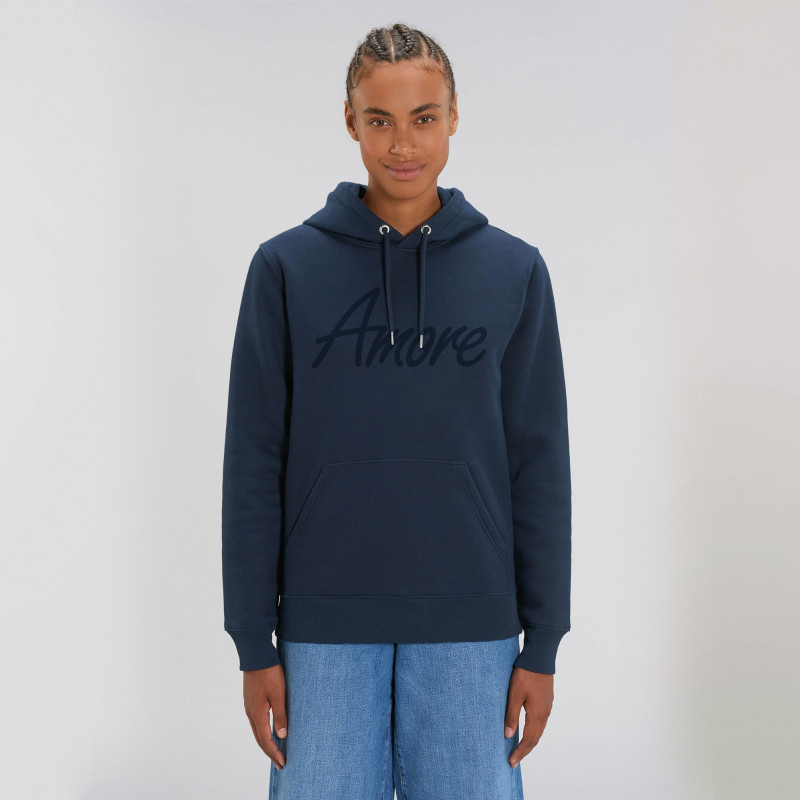 Organic Amore-Hoodie (unisex) french navy, Lack Organic Amore-Hoodie (unisex) french navy, Lack