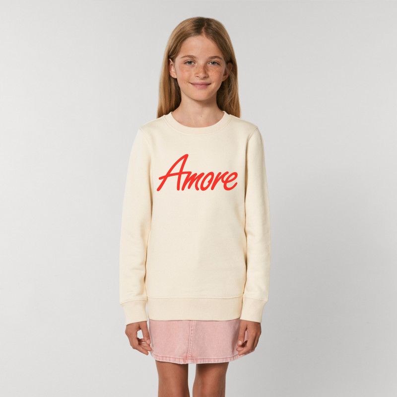 Organic Amore-Sweatshirt für Kinder, natural raw