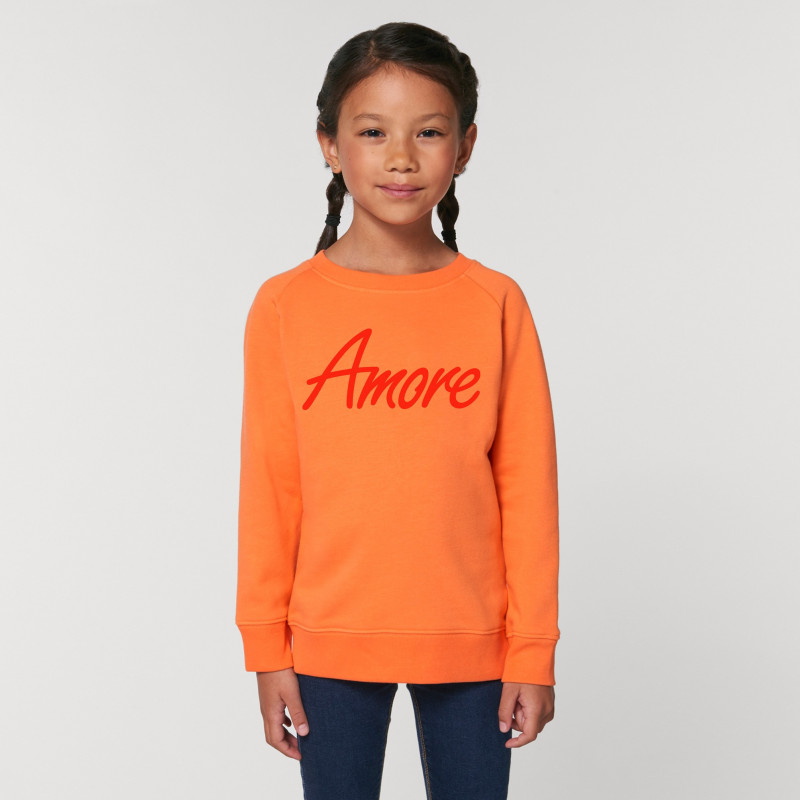 Organic Amore-Sweatshirt für Kinder, melon
