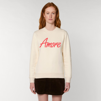 Organic Amore-Sweatshirt (unisex) raw white