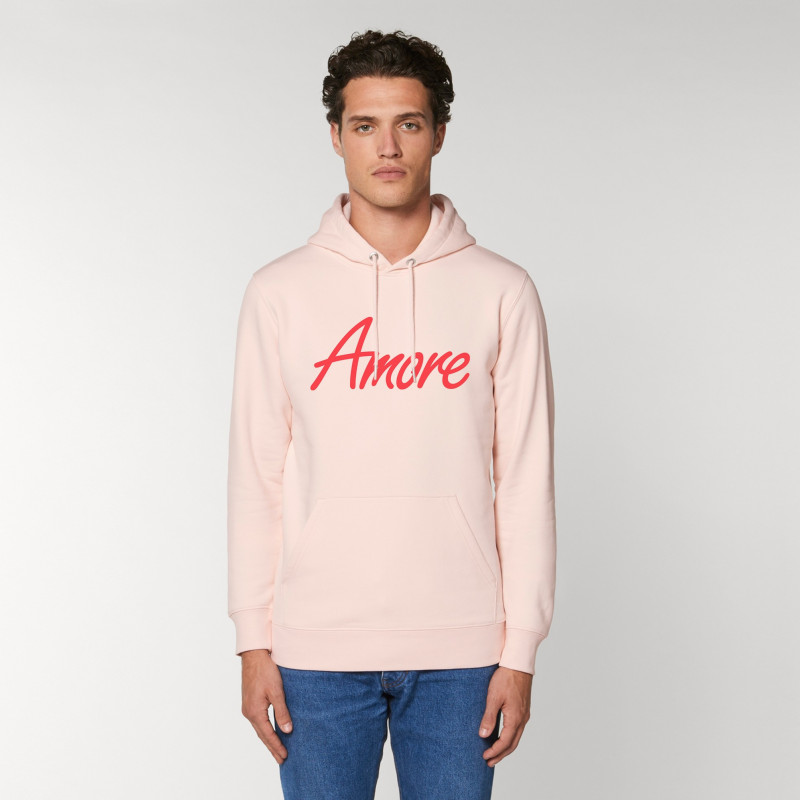 Organic Amore-Hoodie (unisex) candy pink