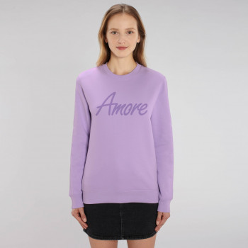 Organic Amore-Sweatshirt (unisex) lavendel, Lack