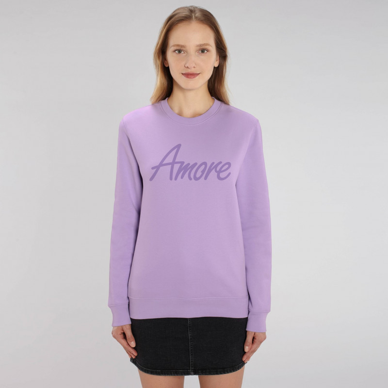 Organic Amore-Sweatshirt (unisex) lavendel, Lack Organic Amore-Sweatshirt (unisex) lavendel, Lack