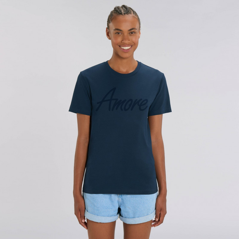 Organic Amore T-Shirt (unisex) navy, Lack Organic Amore T-Shirt (unisex) navy, Lack