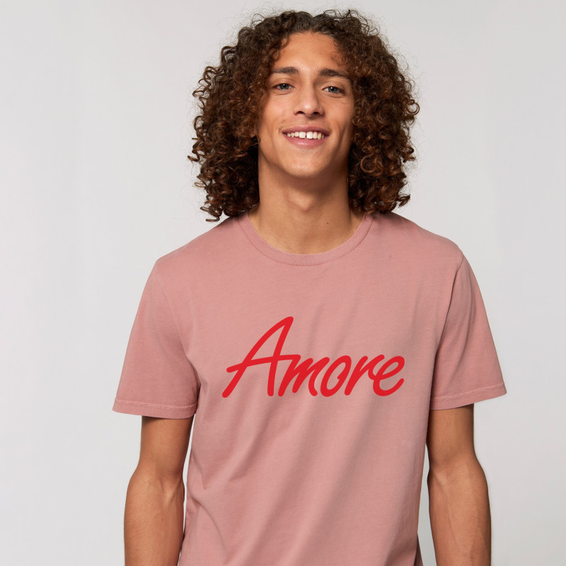 Organic Amore T-Shirt, canyon pink, Printed in Berlin