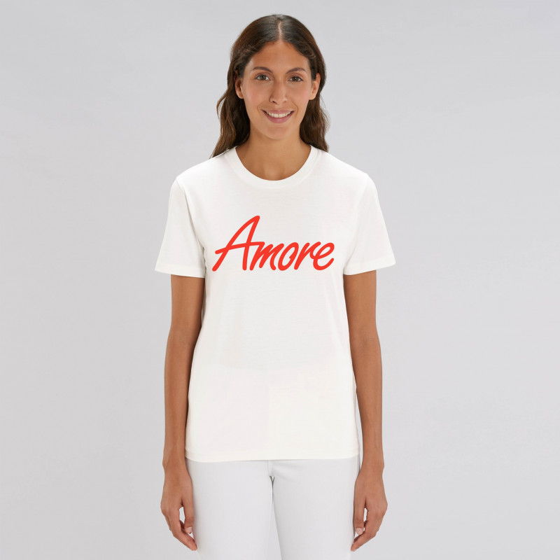 Organic Amore T-Shirt, off white, Printed in Berlin