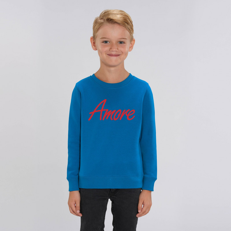 Organic Amore-Sweatshirt für Kinder, royal blue Organic Amore-Sweatshirt für Kinder, royal blue