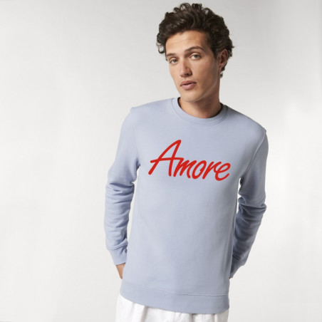 Organic Amore-Sweatshirt (unisex) serene blue, Stanley & Stella