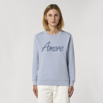 Organic Amore-Sweatshirt (unisex) serene blue