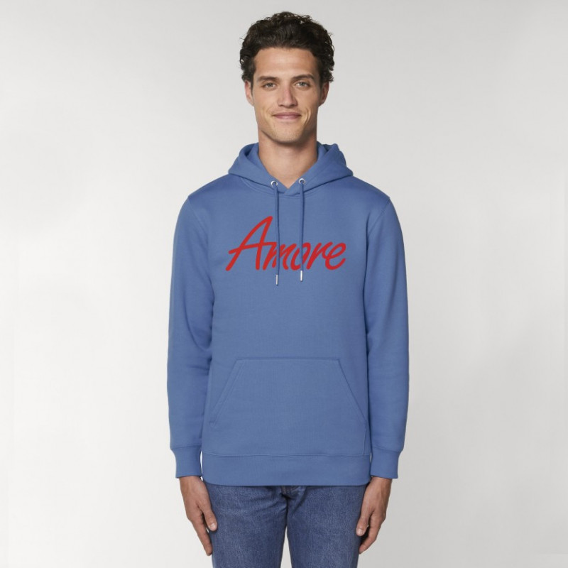 Organic Amore-Hoodie (unisex) bright blue Organic Amore-Hoodie (unisex) bright blue