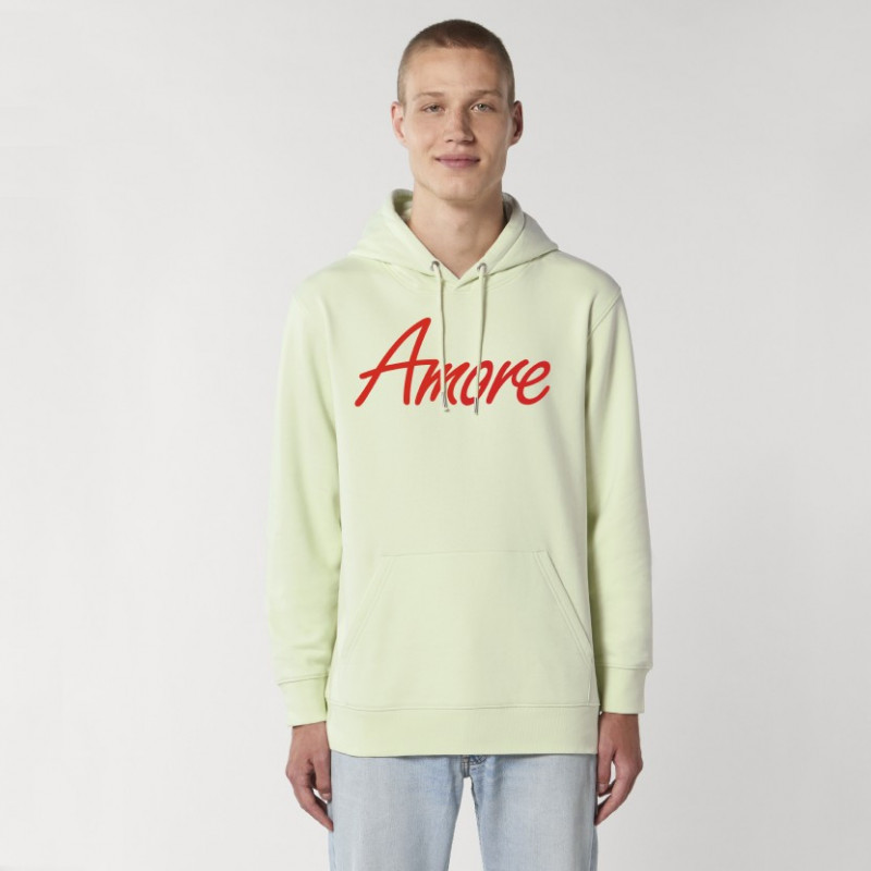 Organic Amore-Hoodie (unisex) stem green Organic Amore-Hoodie (unisex) stem green