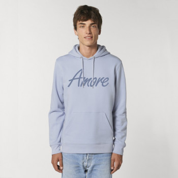 Organic Amore-Hoodie (unisex) serene blue, lack