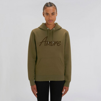 Organic Amore-Hoodie (unisex) british khaki
