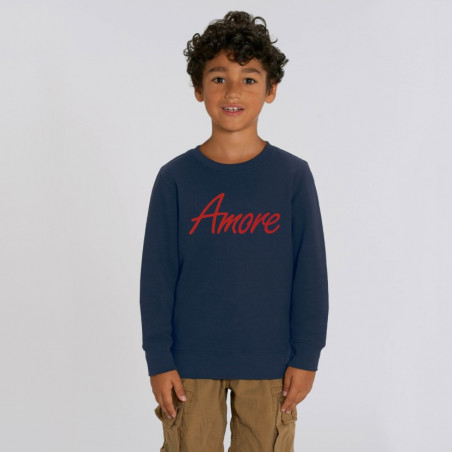 Organic Amore-Sweatshirt für Kinder, french navy