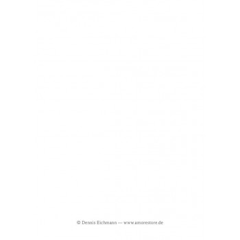 Rückseite der Postkarte „Rosso“ von Dennis Eichmann