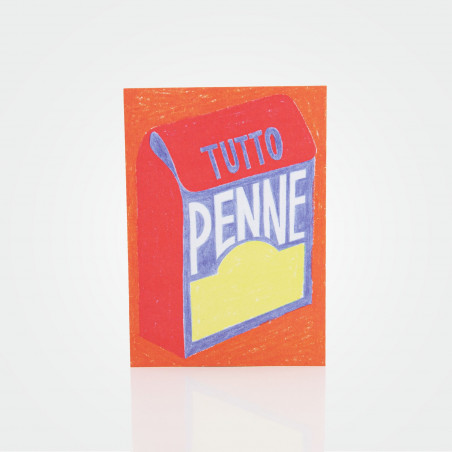 Postkarte „Tutto Penne“ von Malena Guinet