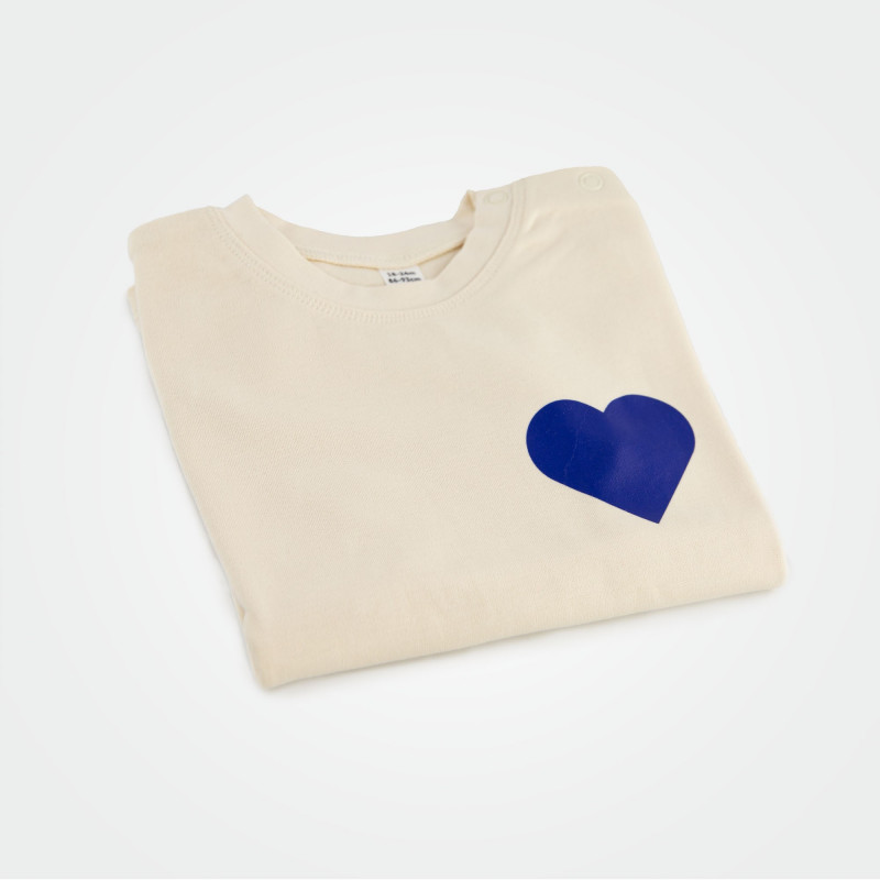 Organic Kinder T-Shirt mit Herz