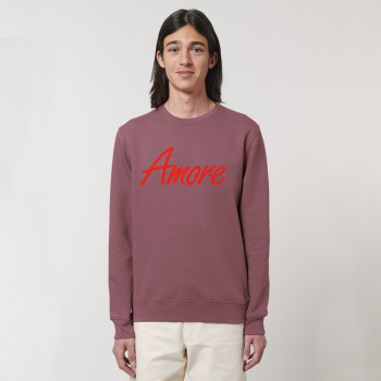 Organic Amore Sweatshirt (unisex) hibiscus rose