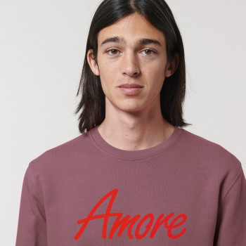 Organic Amore Sweatshirt (unisex) hibiscus rose